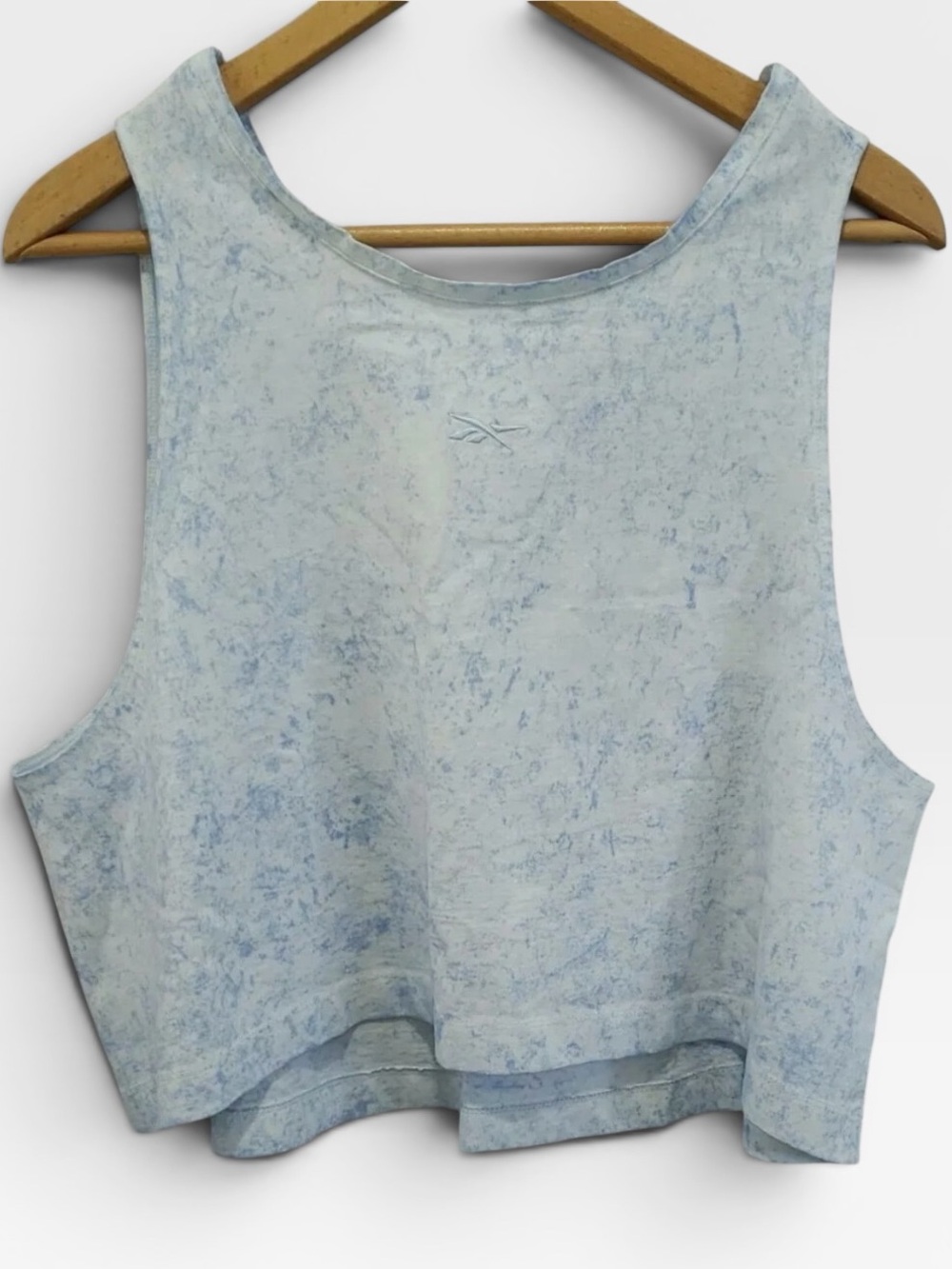 Reebok Pale Blue Marble Cropped Tank